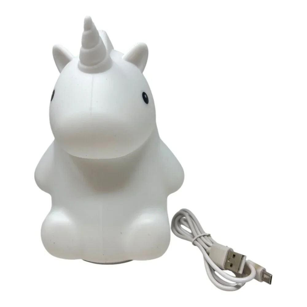 Globe Electric Unicorn Multi-color LED Rechargeable Silicone Night Light Rylie - Picture 9 of 16
